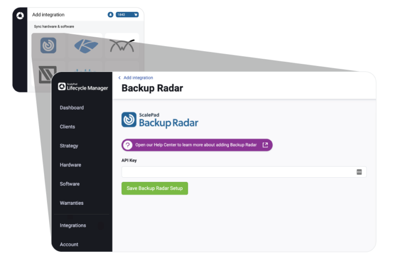 Backup Radar ScalePad