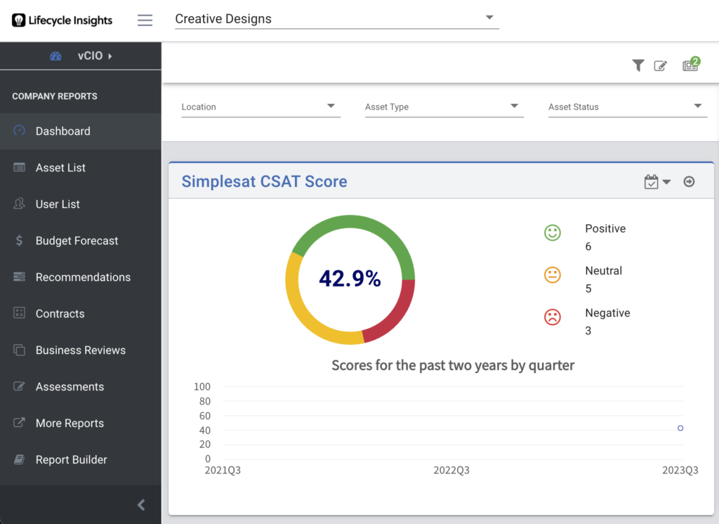 Simplesat in Lifecycle Manager