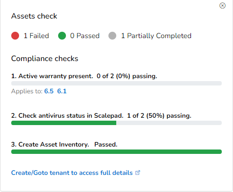 ControlMap asset check